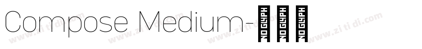 Compose Medium字体转换